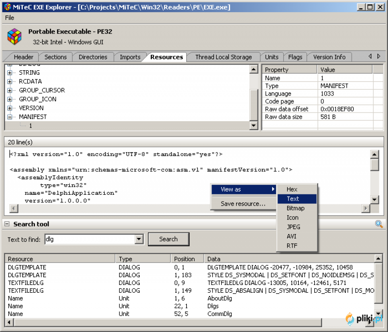 MiTeC EXE Explorer 3.6.5 download the last version for iphone