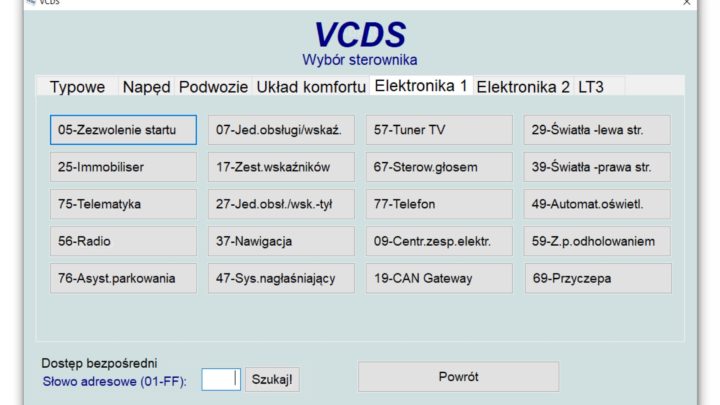 Polski VCDS