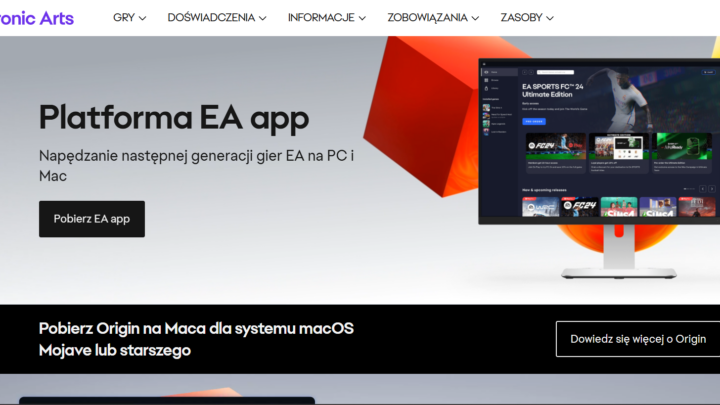 EA App aplikacja do gier