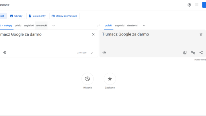 Tłumacz Google za darmo