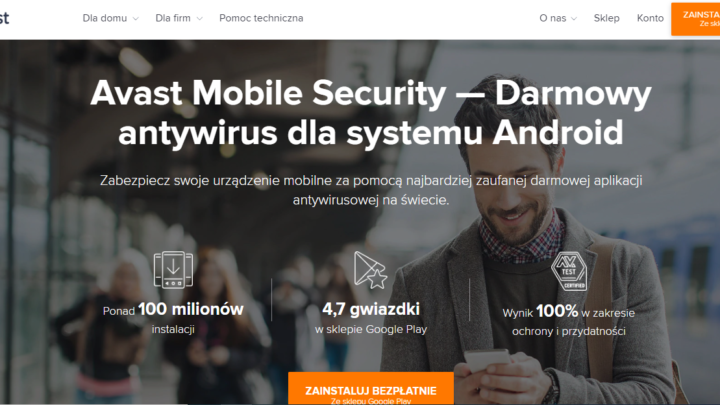 Avast Mobile Security darmowy antywirus na telefon