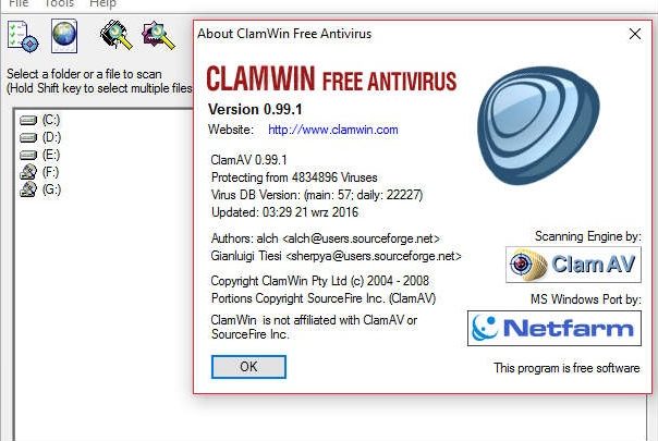 ClamWin Free Antivirus bezpłatnie do pobrania
