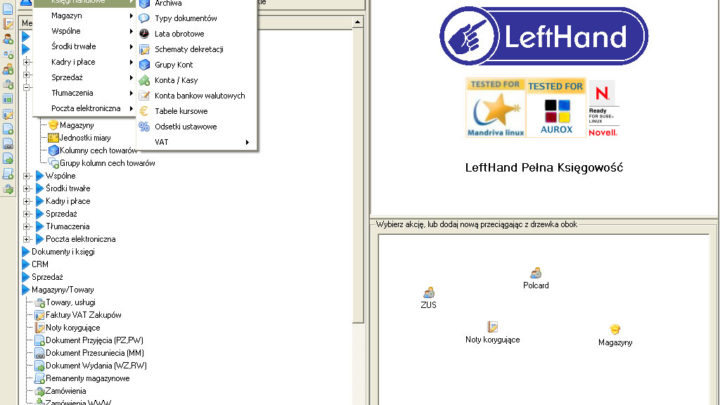 Lefthand program księgowy dla firm