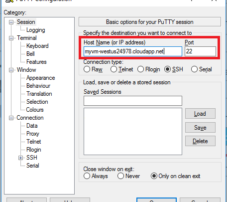 PuTTY klient SSH i Telnet
