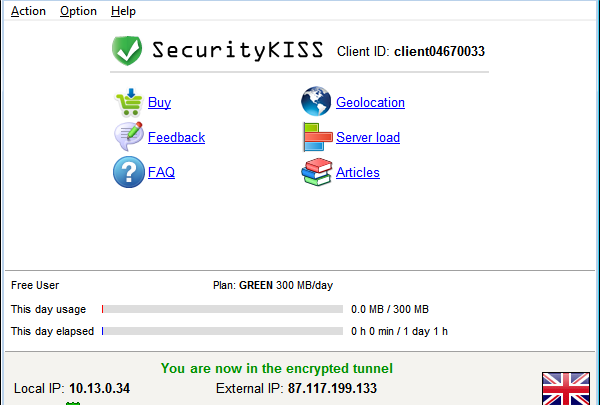 SecurityKISS Tunnel darmowy VPN