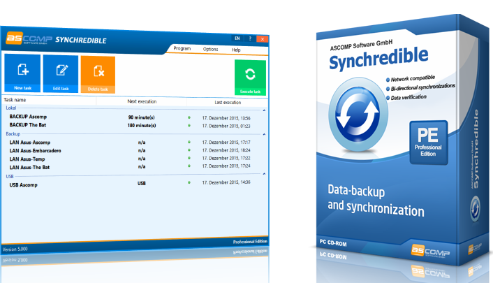 Synchredible program do synchronizacji danych