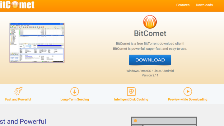 BitComet darmowy klient P2P